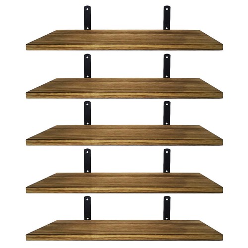 5piece rustic shelves - rustic,