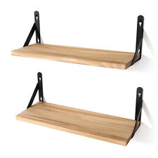 2PCS Floating Shelves Wooden