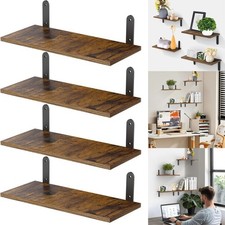 Set of 4 Floating Wall Shelves