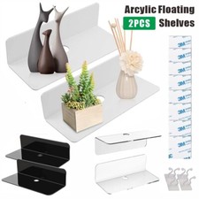 2x Clear Small Acrylic