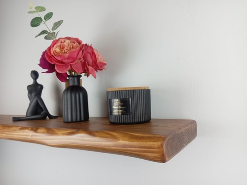 Wall rustic floating shelf - rustic,