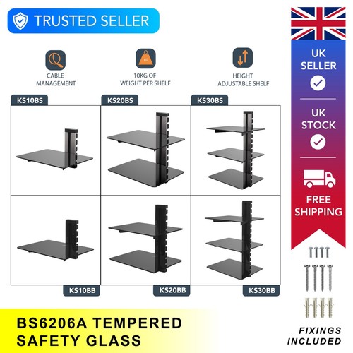 Floating mounted shelf - av,