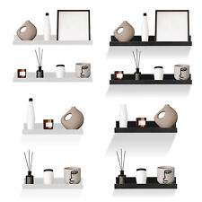 Set of 2 Floating Wall Shelves